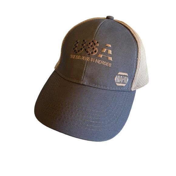 unbranded Other - Napa We Believe In Heroes Gray Hat Cap Adjustable